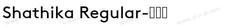 Shathika Regular字体转换